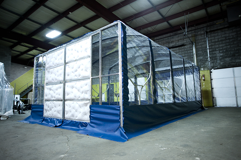 Portable Retractable Spray Booths